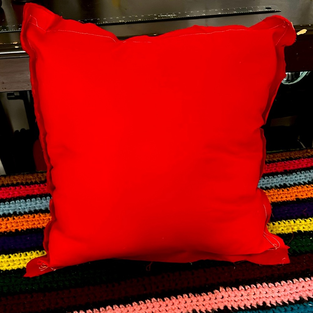 Hand made throw pillow
